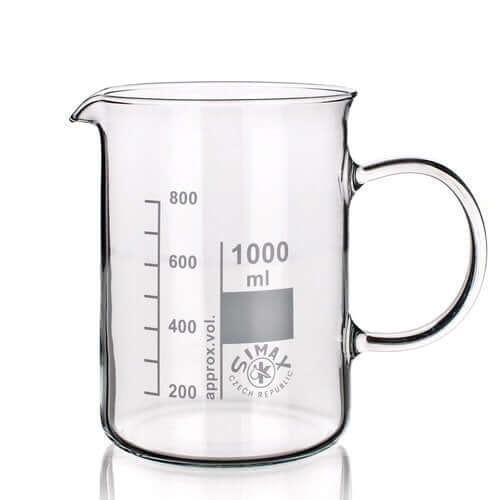 Ildfast Glas Målebæger 600 Ml med Håndtag - Kvalitet!