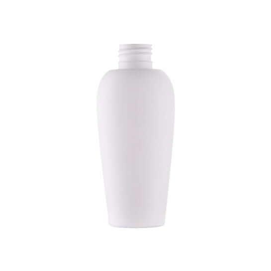125 Ml Mat Hvid Konisk Plastflaske - Genanvendelig HDPE