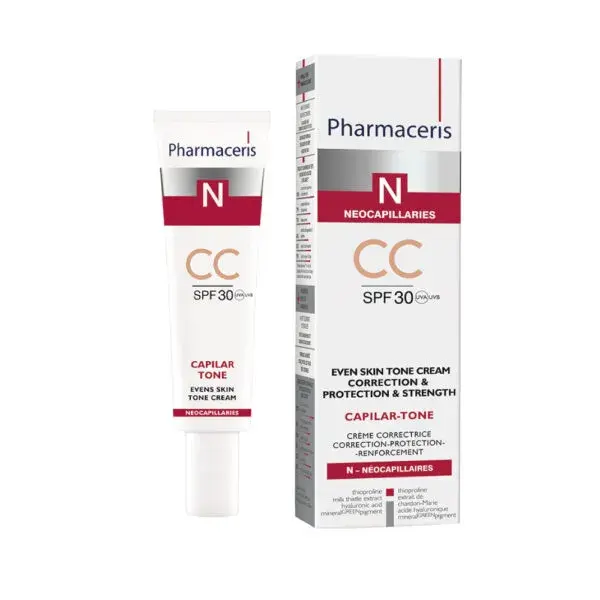 Pharmaceris N Capilar Toner Even Skin Tone Cream Cc Cream Correction   Protection    Strength Spf 30