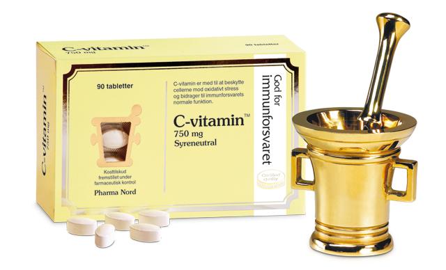 Pharma Nord C Vitamin 750 Mg - 90 Tabletter til Sundhed