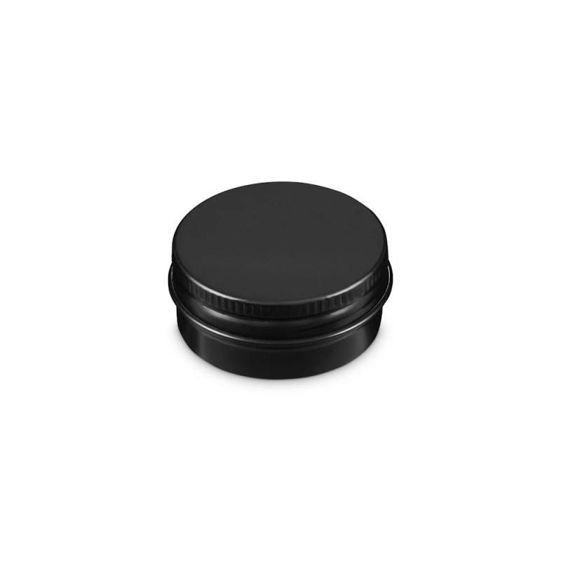 15 Ml Sort Aluminium Bøtte - Ideel til Creme og Salve