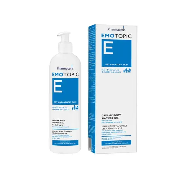 Pharmaceris E Emotopic Cremet Krops Shower Gel Biokompatibel Ph Neutral Til Daglig Pleje Af Kroppen 400ml