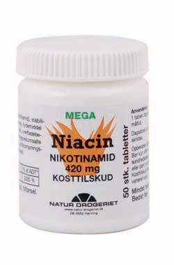 Nd Niacin Nikotinamid 420 Mg - 50 Tabletter på tilbud!