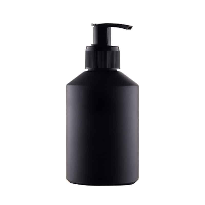 200 Ml  Sort Glasflaske Med Pumpe