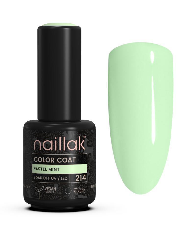 Pastel Mint Gel Neglelak No 214 – Frisk Pastelfarve