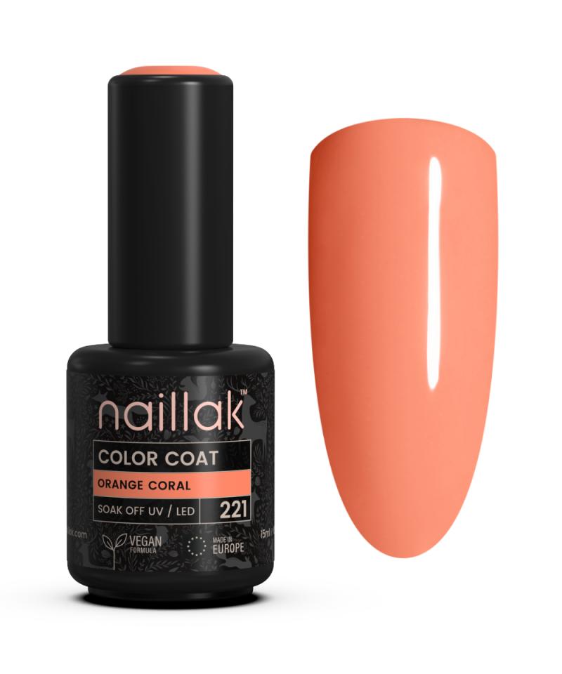 Smuk Orange Coral Gellak - No 221 fra Naillak.dk
