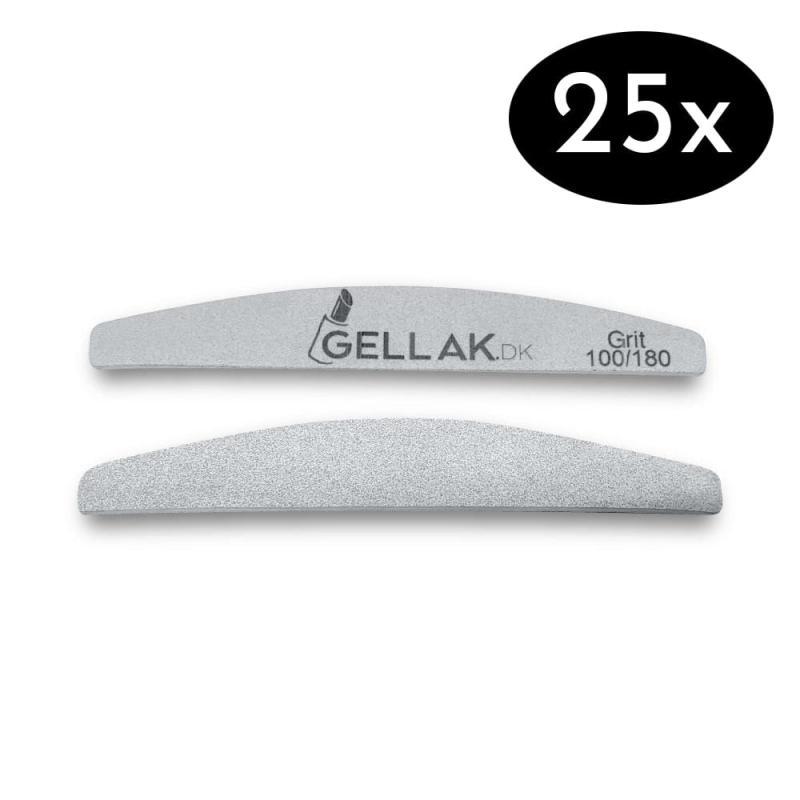 Premium Neglefil Storkøb - 25 Stk Grå 180/240 Grit