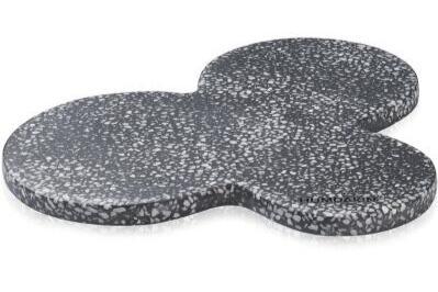 Humdakin Milan Terrazzo Plade Sort