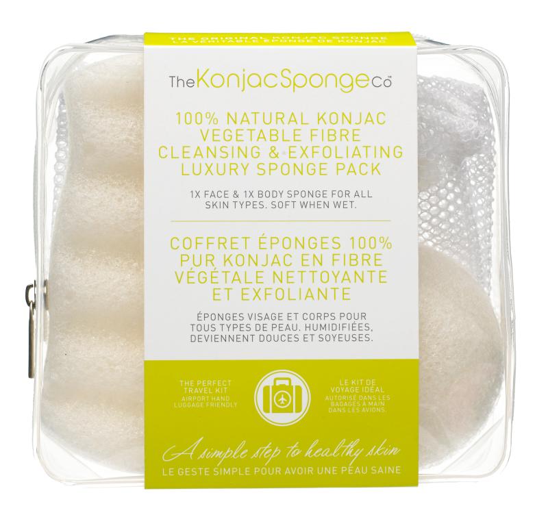 100% Pure Konjac Deluxe Rejsesæt til Skønhed