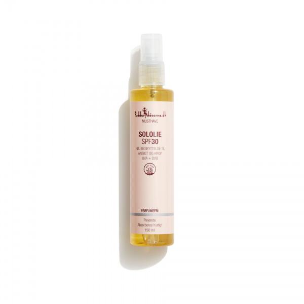 Pudderdåsernes Sololie Spf 30 150ml