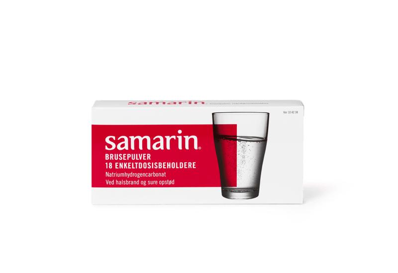Samarin Brusepulver 18stk - Effektiv mod fordøjelsesbesvær