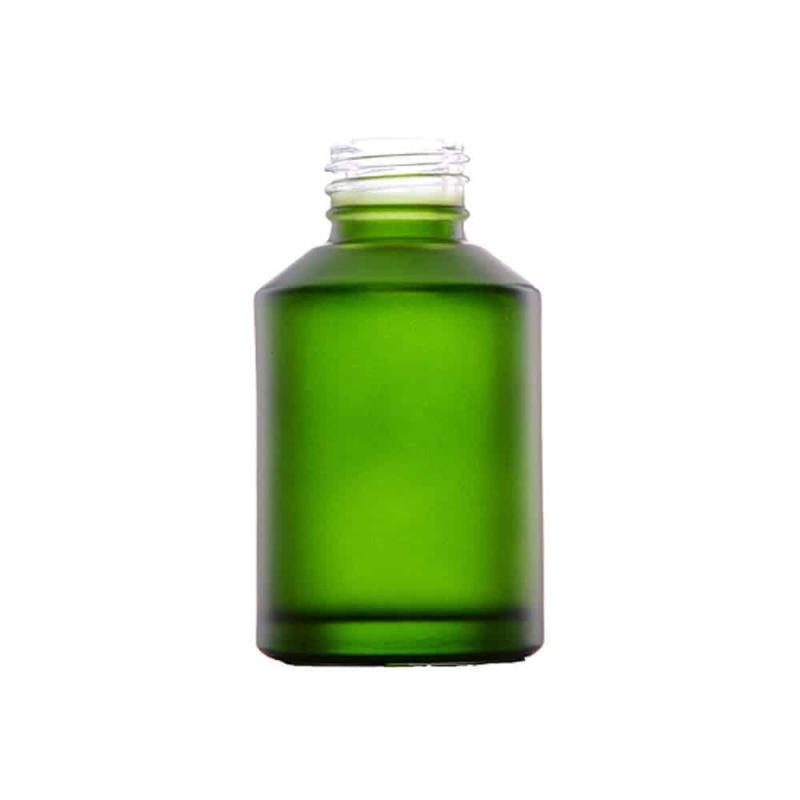 60 Ml Grøn Glasflaske - Perfekt til Skønhedsprodukter