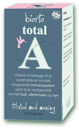 Biorto Total A Skin Vision Bull - 160 Kapsler til Sundhed
