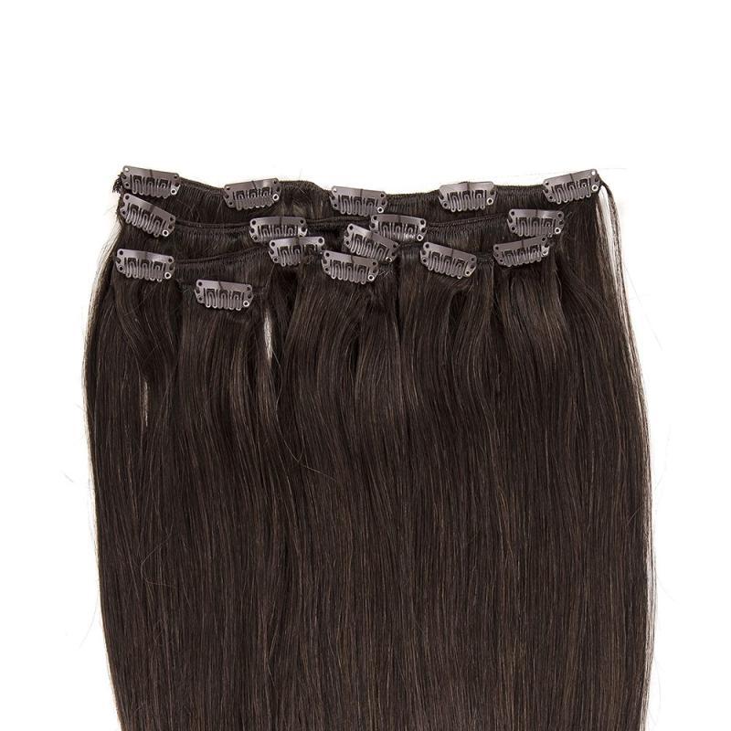 Clip On Extensions   Kaffebrun  1c