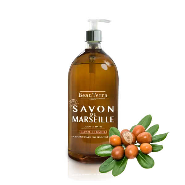Beau Terra Marseille Liquid Soap   Shea Butter  300ml