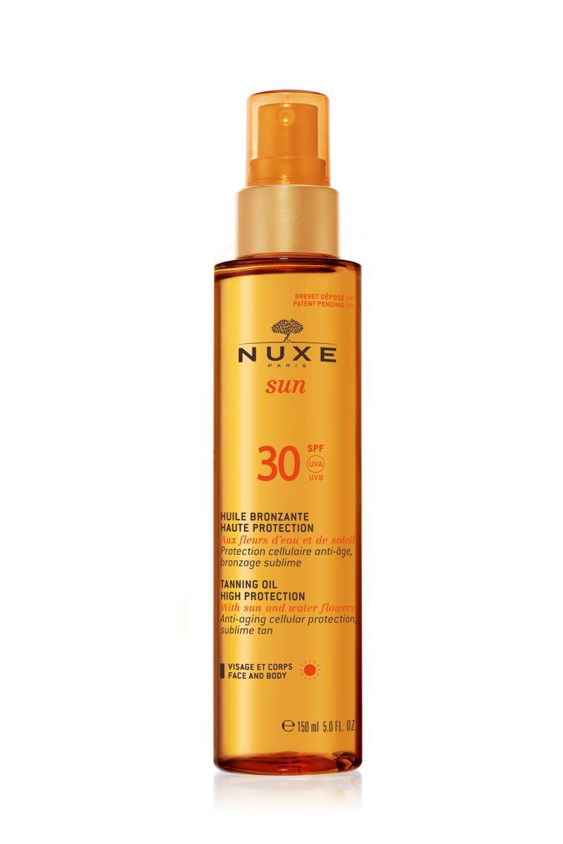 Nuxe Sun Tanning Oil Face Body Spf 30 150ml