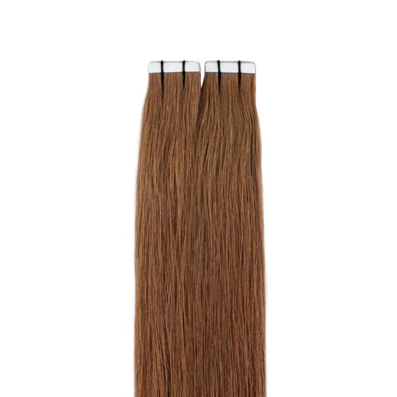 Tape Extensions i Rødbrun - Få Smukt Hår!