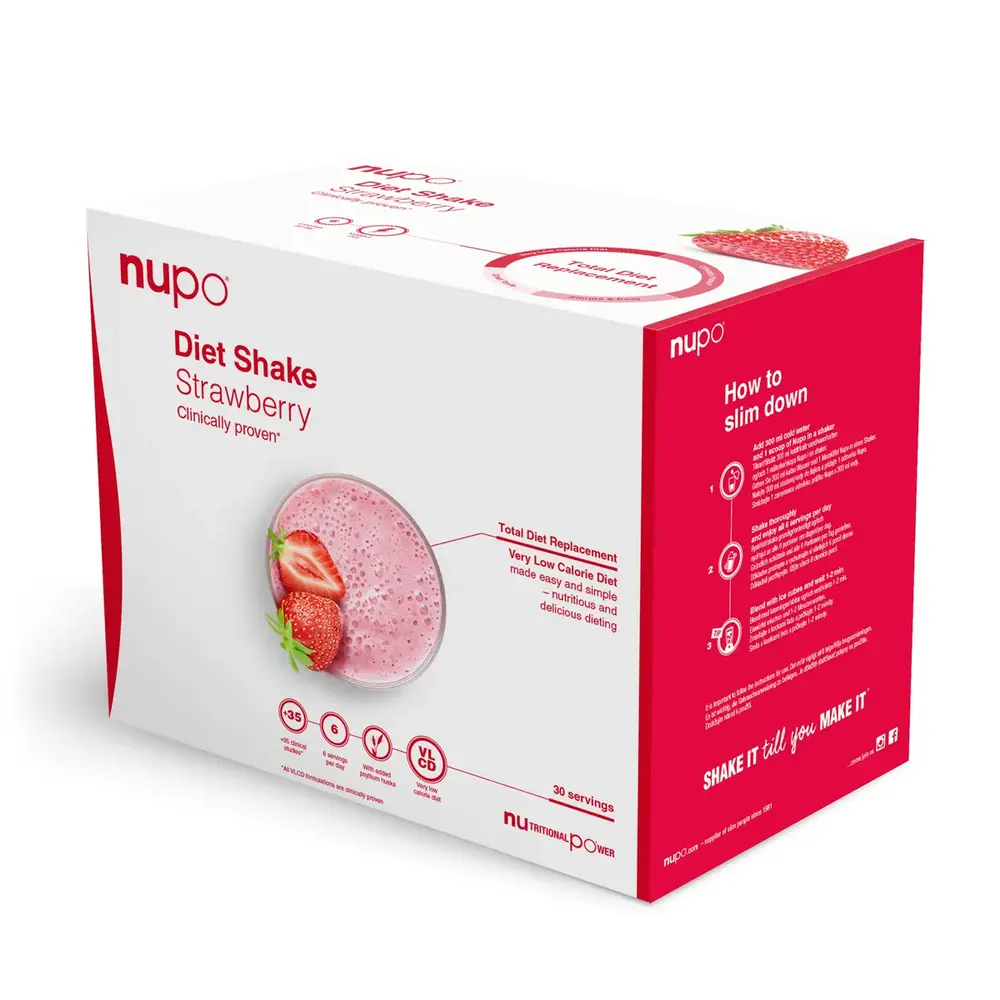 Nupo Jordbær Diet Værdi Pakke 960g - Slankekur Tilbud