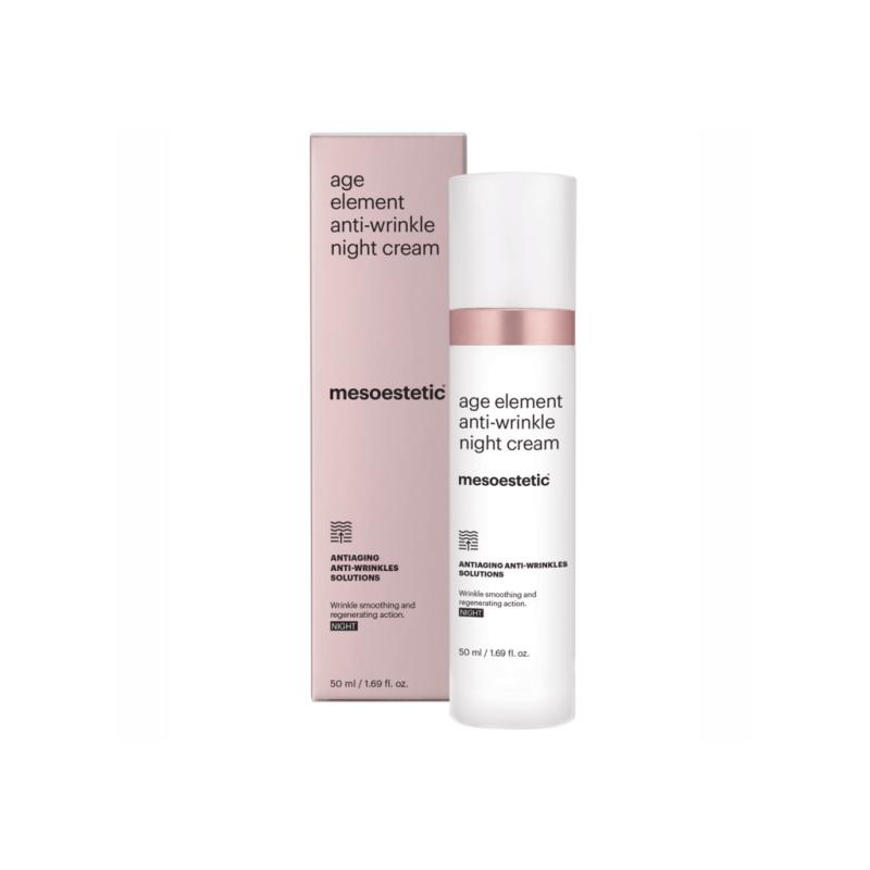 Mesoestetic Age Element Anti Wrinkle Night Cream   Anti Rynkecreme Effektiv Til Udglatning Af Rynker   50 Ml    Natcreme   Forebyggelse Af Rynker