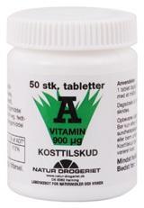 A-vitamin 900 Mcg 3000 I E - 50 tabletter på tilbud!