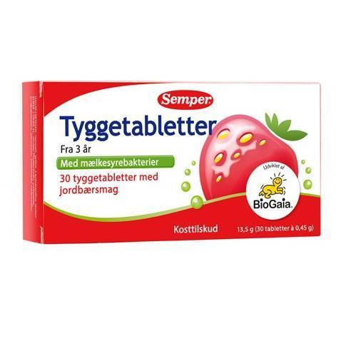 Semper Tyggetabletter med Lactobacillus - 30 stk