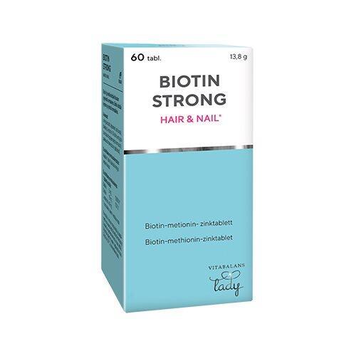 Vitabalans Biotin Strong 60 tab - Styrk dit hår naturligt
