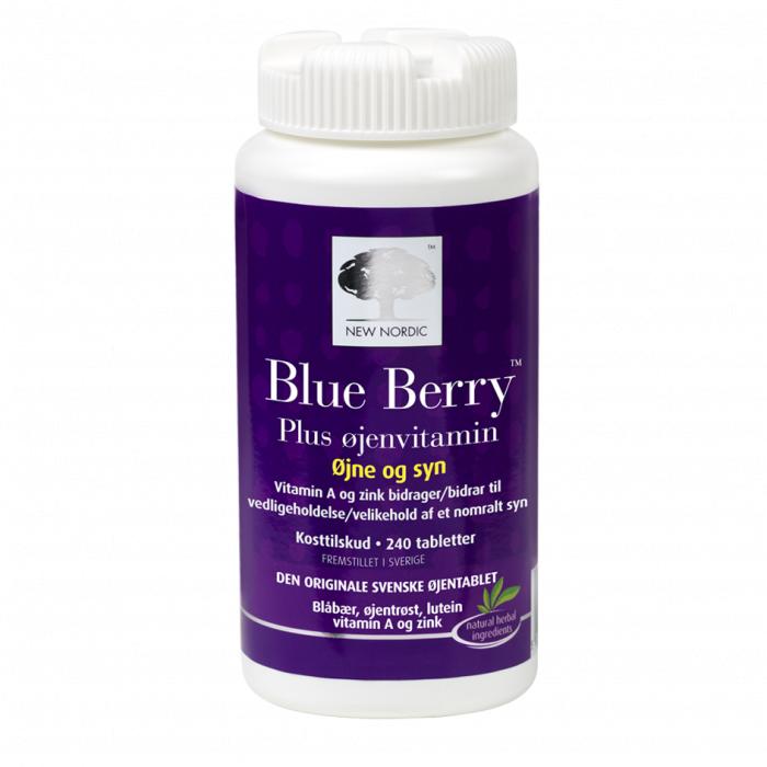 New Nordic Blue Berry Plus øjenvitamin 240 Tabl - 2 For 750