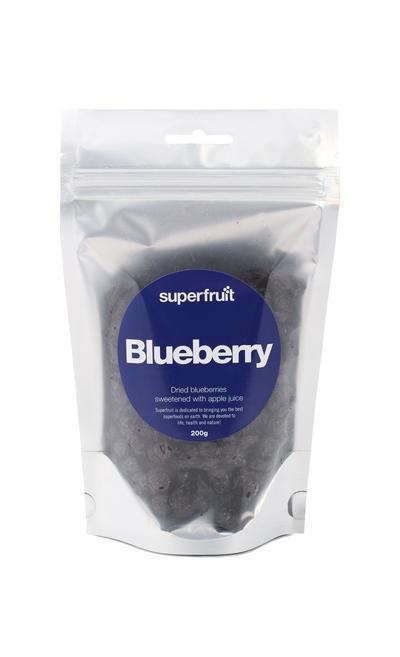 Superfruit Tørrede Blåbær - Sund Snack til Hverdag