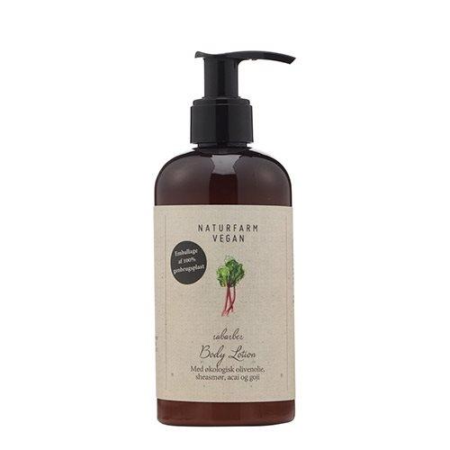 Naturfarm Vegansk Body Lotion med Rabarber - 250 Ml