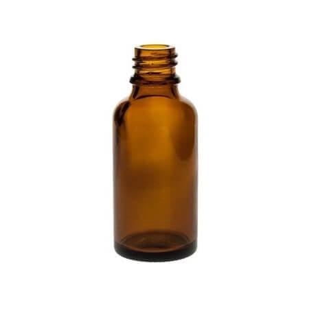 30 Ml  Brun Glasflaske   Din18