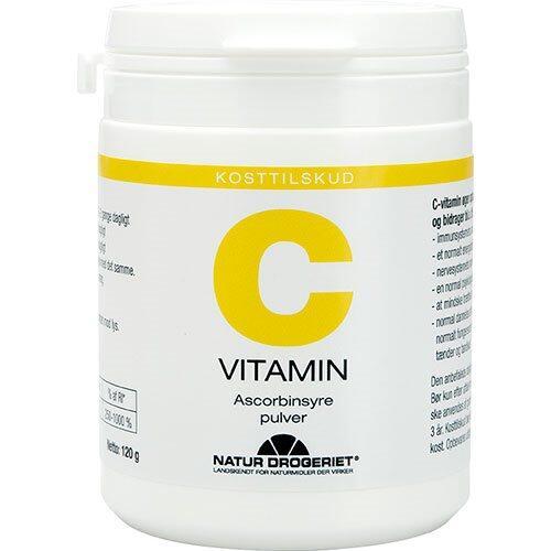 Natur Drogeriet: C Vitamin Ascorbinsyre Pulver 120g