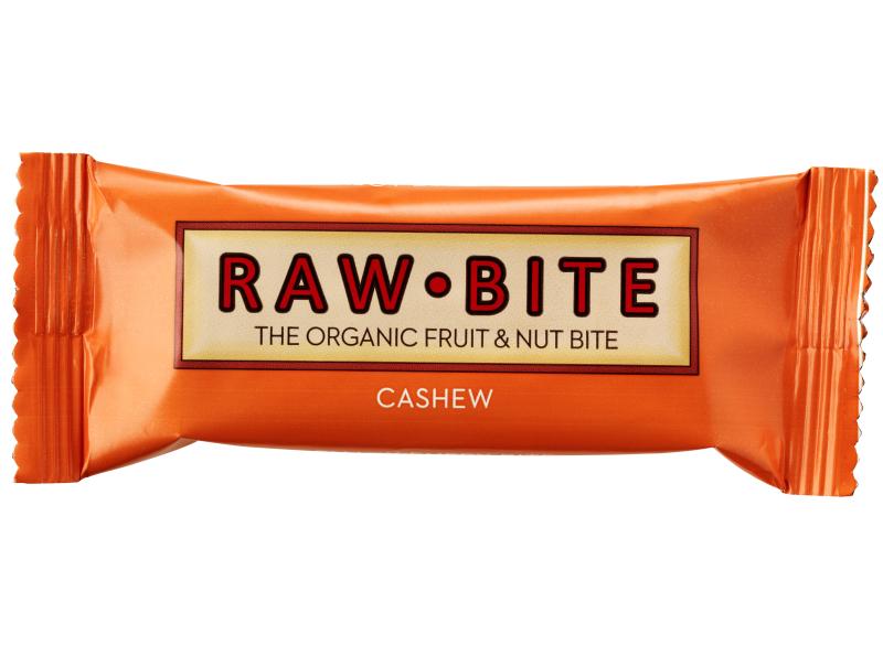 Rawbite Cashew Bar 50 G - Naturlig Snack uden Laktose