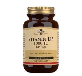 Solgar D3 Vitamin 25 Mcg Softgel - 100 kapsler tilbud!