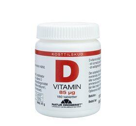 Super D-vitamin 85 Mcg - 180 Tabl. til Sundhed & Velvære