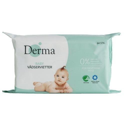 Derma Eco Baby Vådserviet 64 Stk