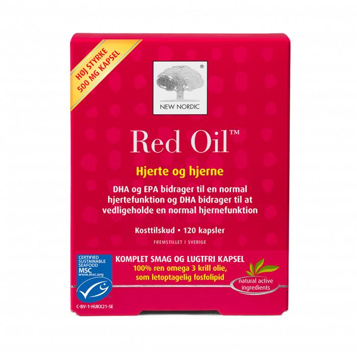 New Nordic Red Oil Omega 3 - 120 Kapsler til Hjerte og Hjerne