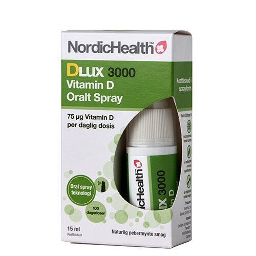Nordichealth Dlux 3000   D3 Vitamin Oral Spray  15ml