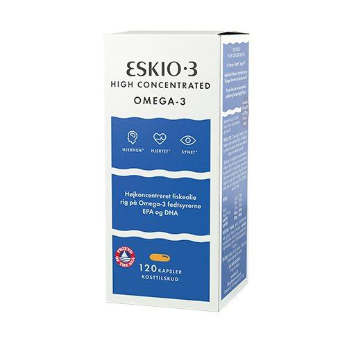 Midsona Eskio 3 Omega 3 Kapsler - Høj Koncentration 120 stk.