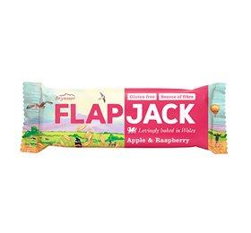 Flapjack med æble og hindbær 80g - Lækker sund snack