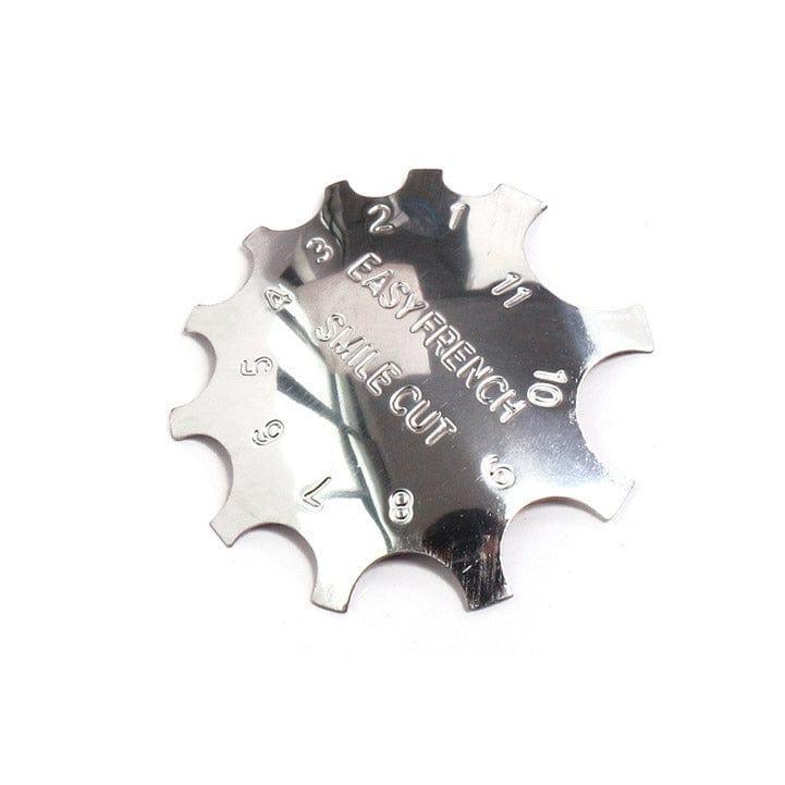 Fransk Smil Skabelon No 1 - Metal til perfekte negle