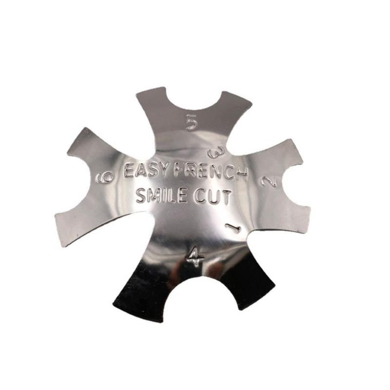 Fransk Smil Skabelon No 2 - Metal Skabelon til Negle