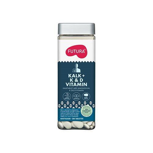 Futura Kalk K D Vitamin 300 tab - Styrk knogler og immunforsvar