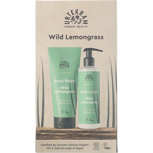 Urtekram Gaveæske Wild Lemongrass Body Lotion   Body Wash Værdi Kr  124 95