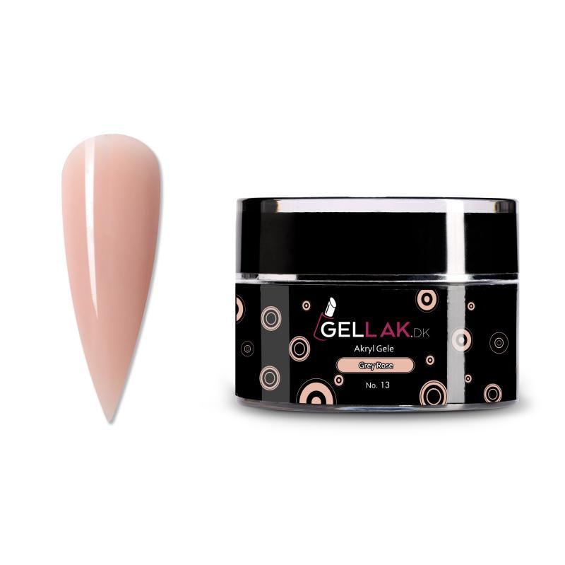 Akryl Gele Beige til Negleopbygning - Grey Rose No 13