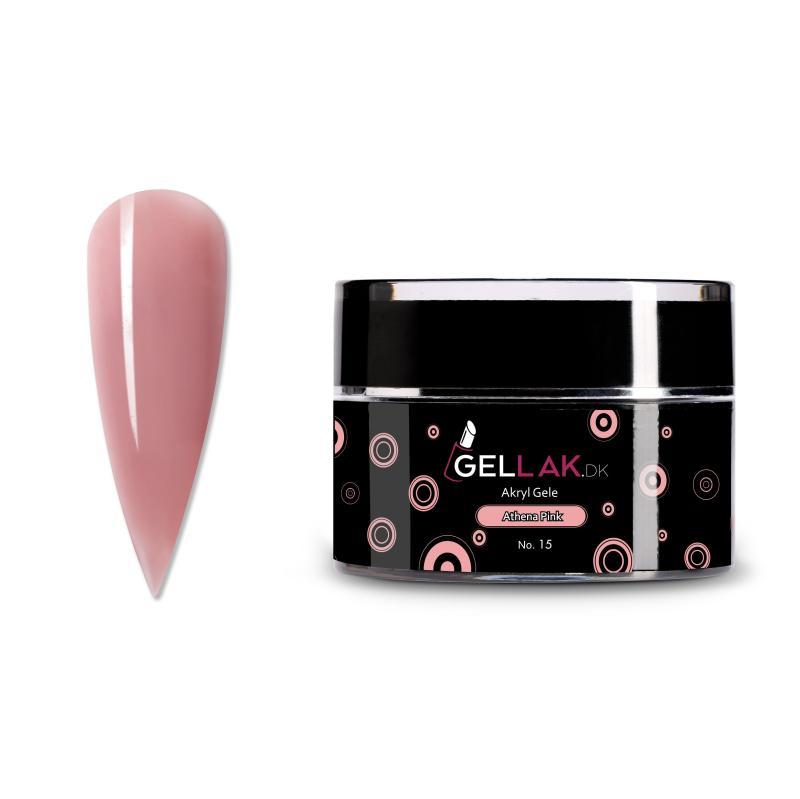 Akryl Gele Nude til Negleopbygning - Athena Pink No 15