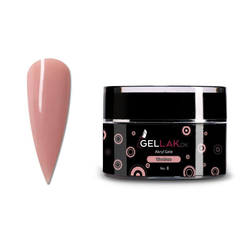 Akryl Gele Nude til Negleopbygning - Woodrose No 8