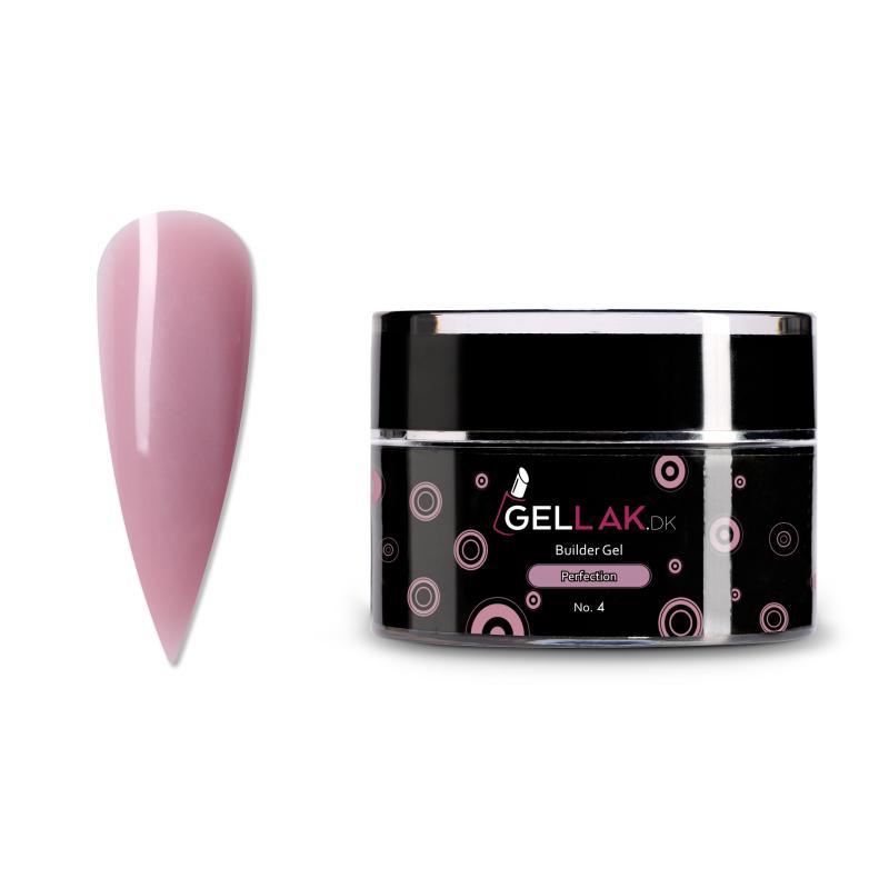 Mørk Lyserød Builder Gel til Negleopbygning - Perfectio No 4