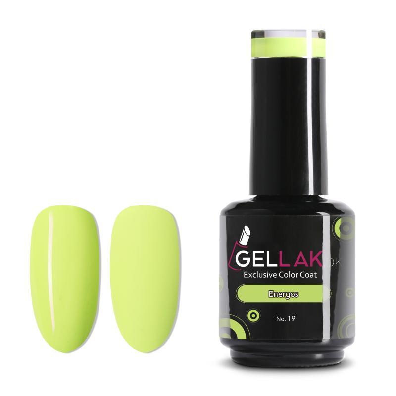 Limegrøn Gel Neglelak 15 Ml - Holdbar og Vegansk!
