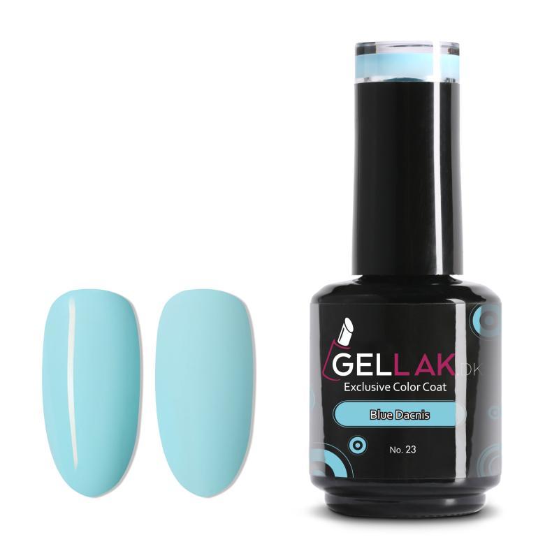 Gel Neglelak Blå 15 Ml - Blue Dacnis No 23 på tilbud!