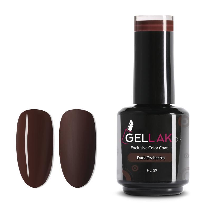 Gel Neglelak Brun   15 Ml   Dark Orchestra No  29   Gellak Dk